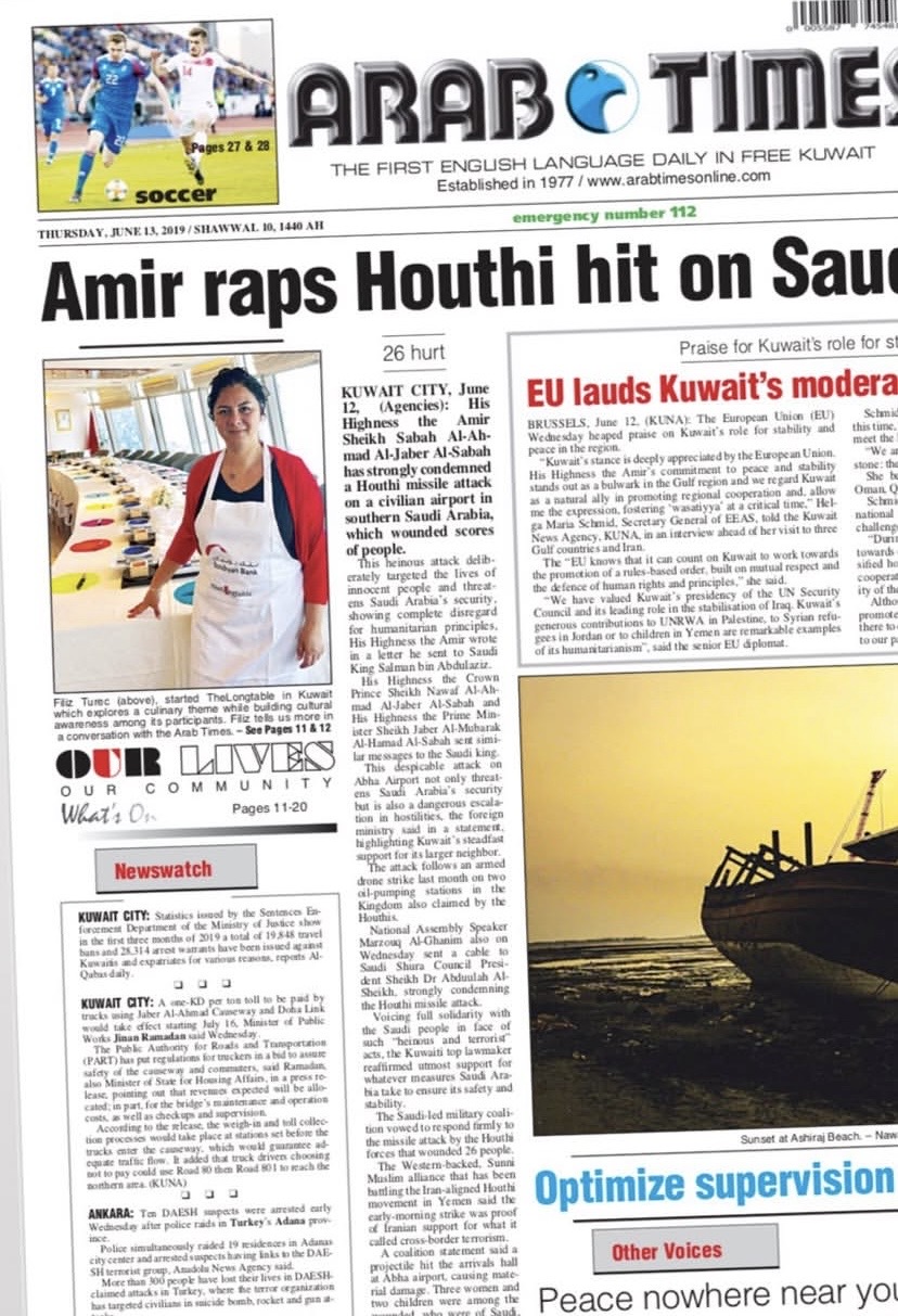 Arab Times page 1