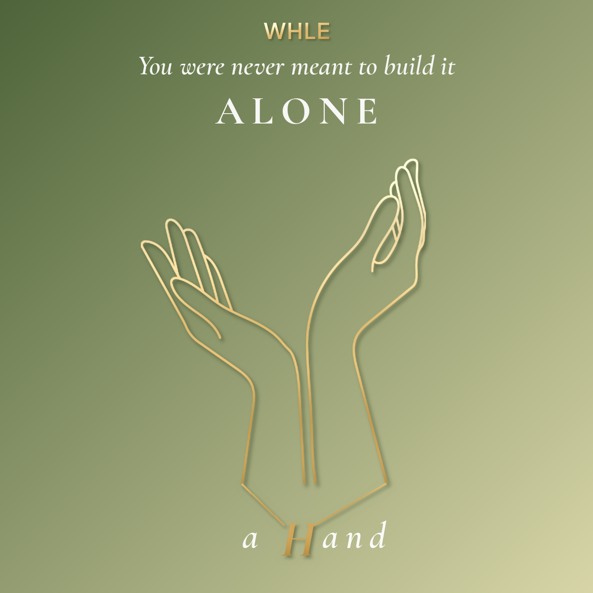 A Hand — two hands reaching